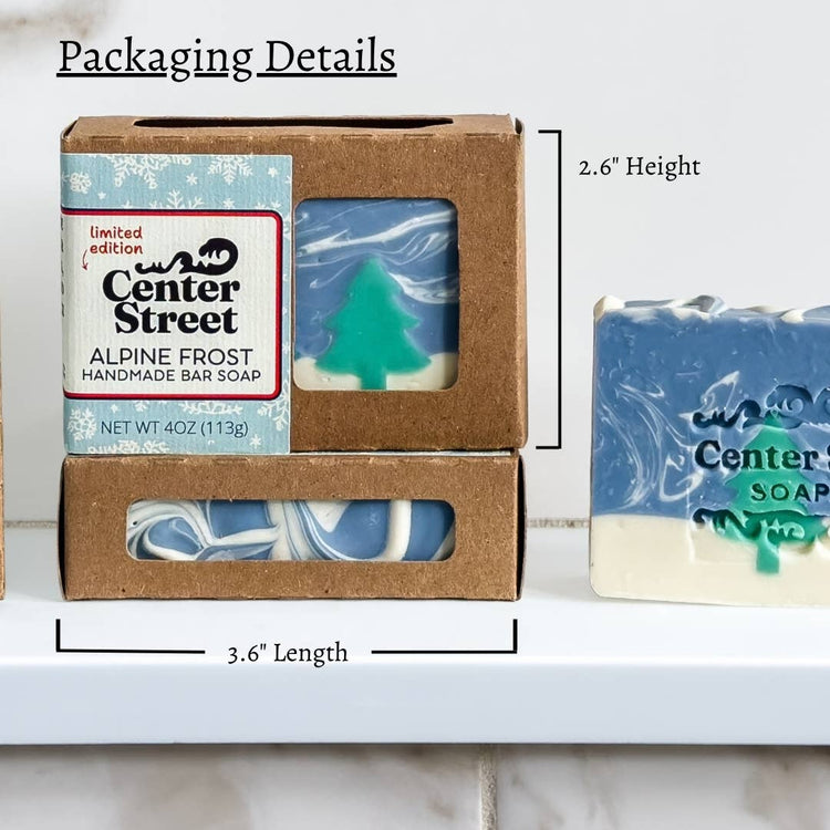 Alpine Frost Christmas Handmade Bar Soap - 4oz