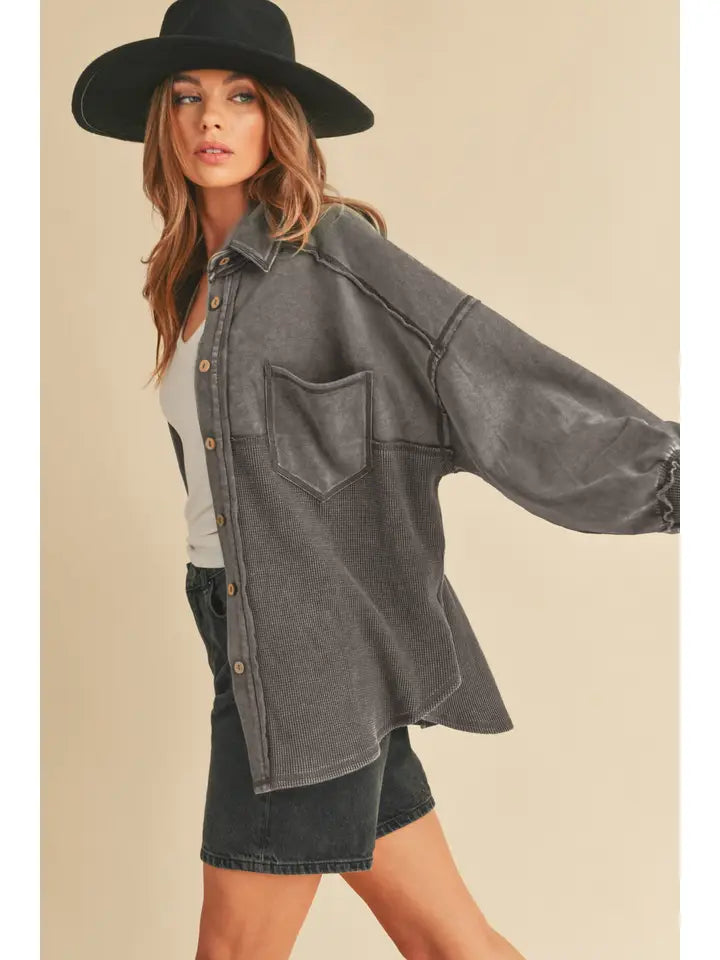 The Charcoal Campfire Shacket