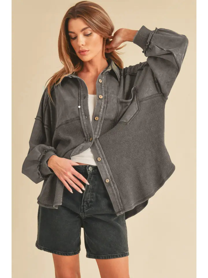 The Charcoal Campfire Shacket