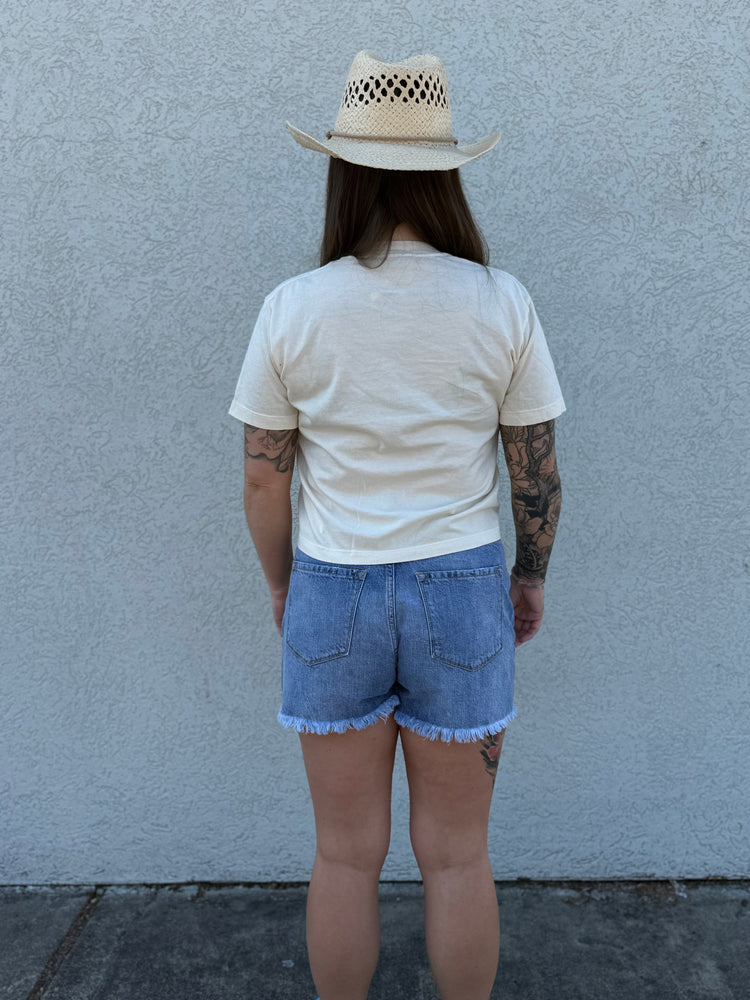 Red, White and Boozy Box Crop Tee