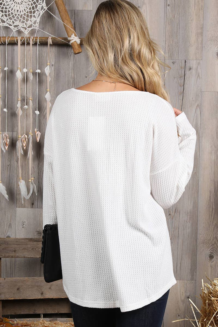 Off The Shoulder Button Top