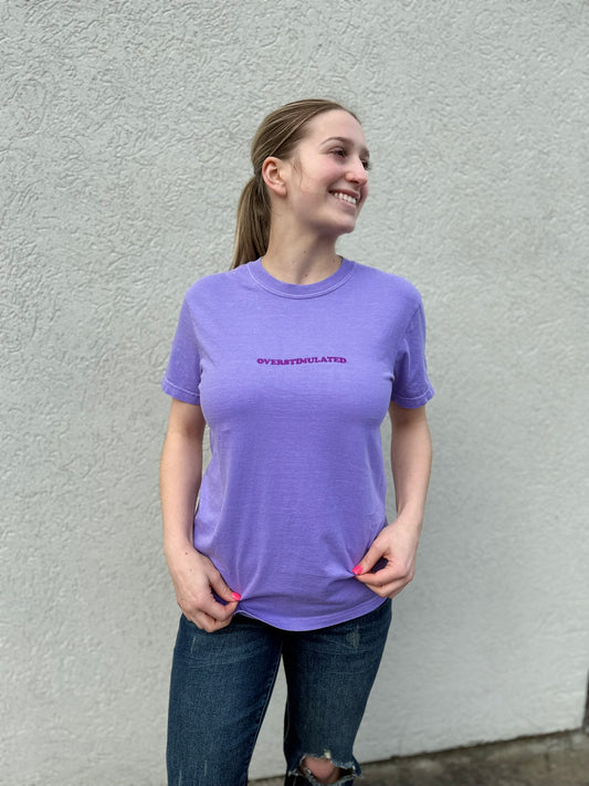 Overstimulated Embroidered Tee