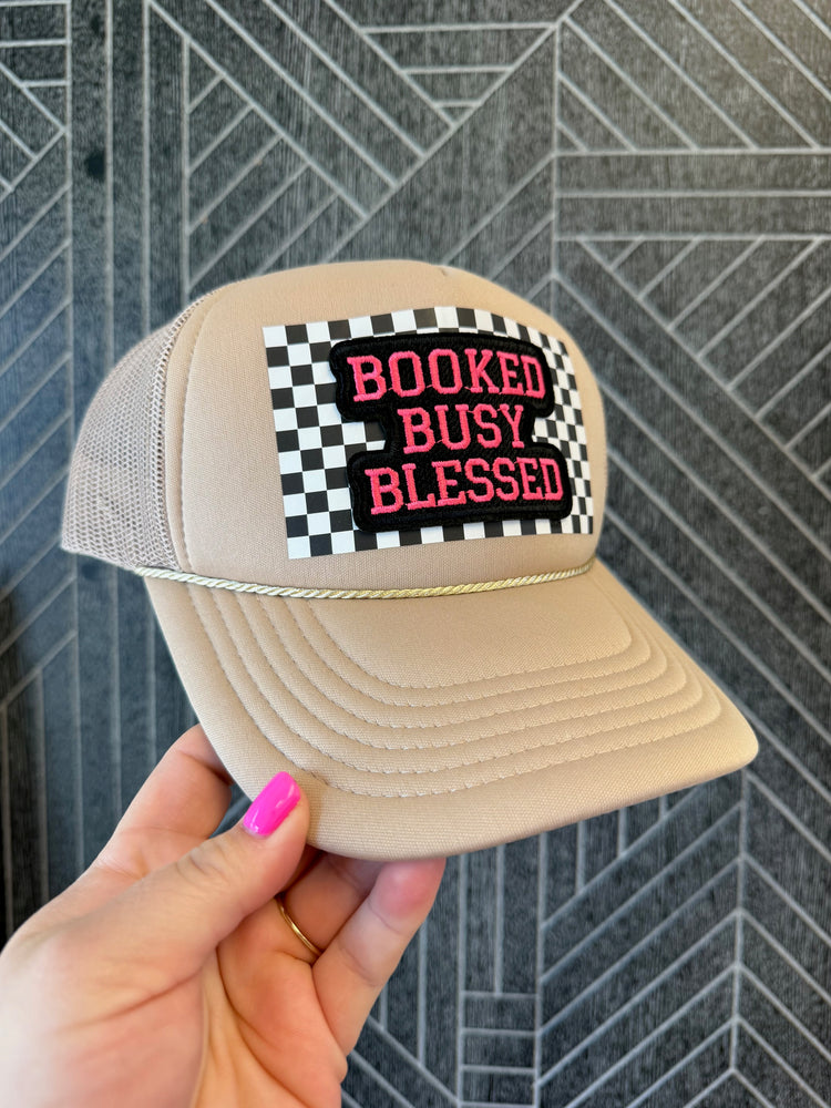 Embroidered Baseball Hats - Booked Busy Blessed
