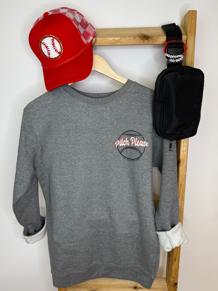 Pitch Please Cardinals Crewneck