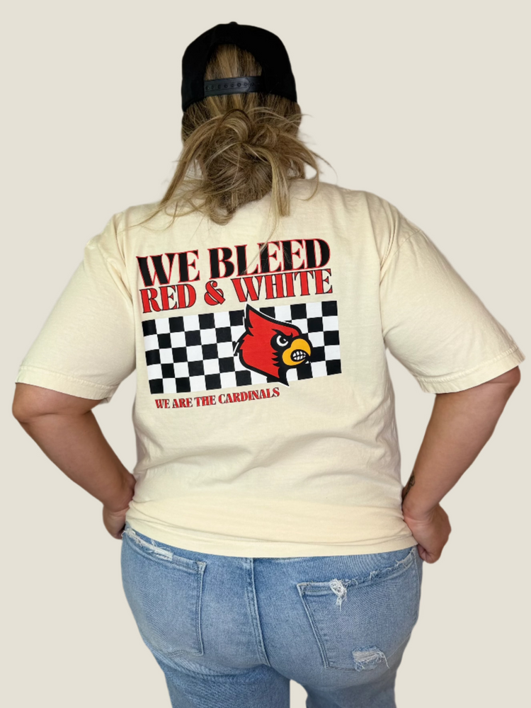 We Bleed Red and White Cardinals Tee