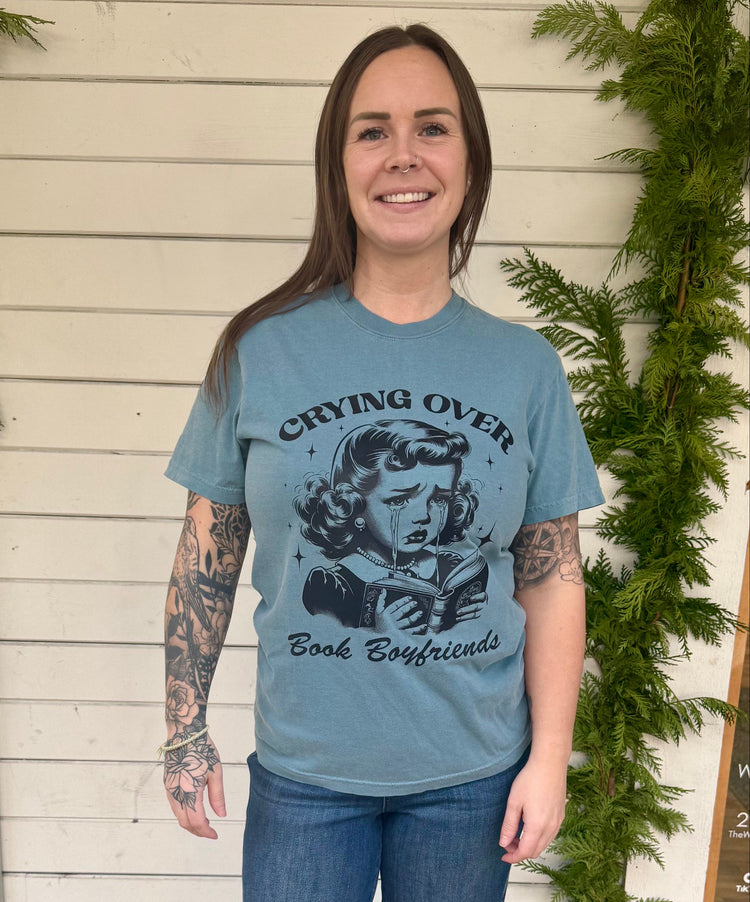 Crying Over Book Boyfriends Tee