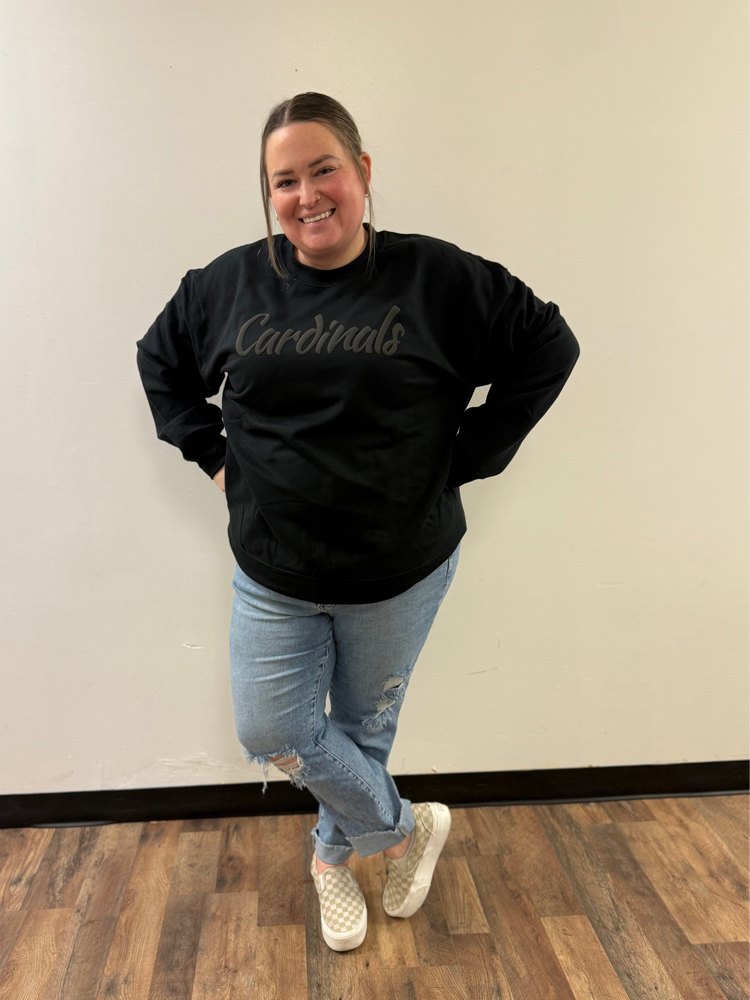 Cardinal Blackout Crewneck