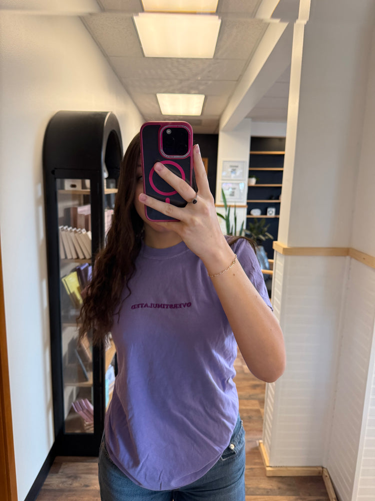 Overstimulated Embroidered Tee