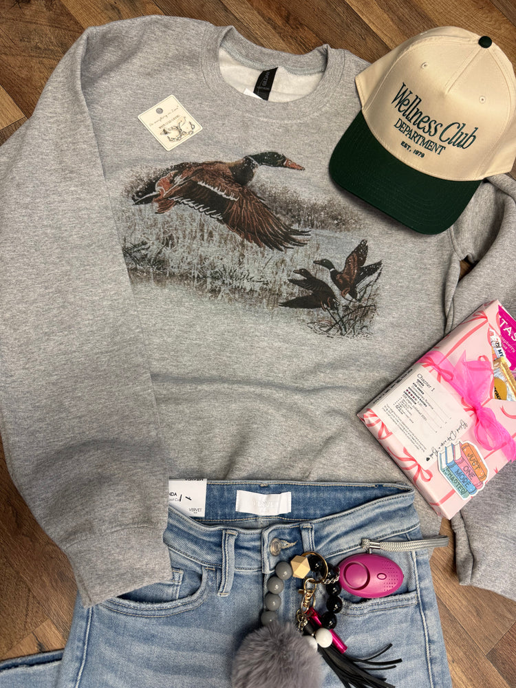 Retro Duck Scene Crewneck