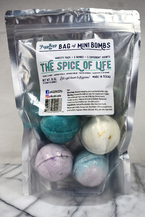 Fizz Bizz Mini Bath Bombs Variety Pack