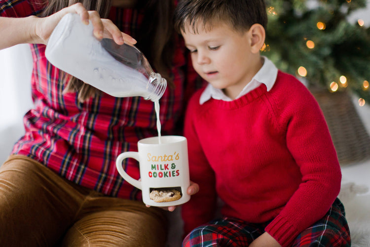 Christmas Mug with Cookie Slot, Santa's Milk & Cookies