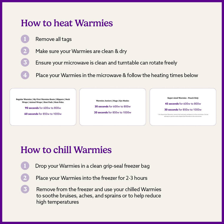 Warmies Lavender Eye Mask | Microwavable Hot & Cold Eye Mask