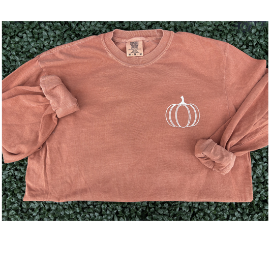 SOLD OUT Pumpkin Embroidered Tee