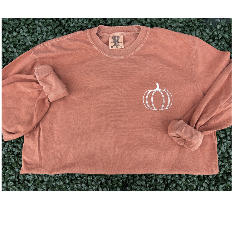 SOLD OUT Pumpkin Embroidered Tee