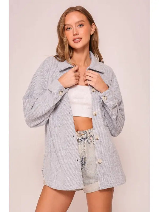 Pacific Chill Waffle Shacket