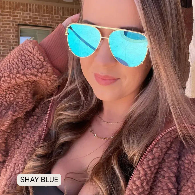 SHAY - Women's Polarized Large Hair Friendly Aviator