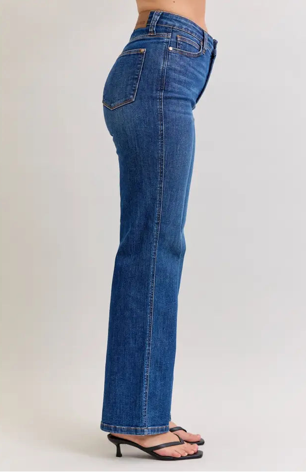 Judy Blue Tummy Control Straight Jeans- Juno