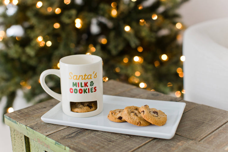 Christmas Mug with Cookie Slot, Santa's Milk & Cookies