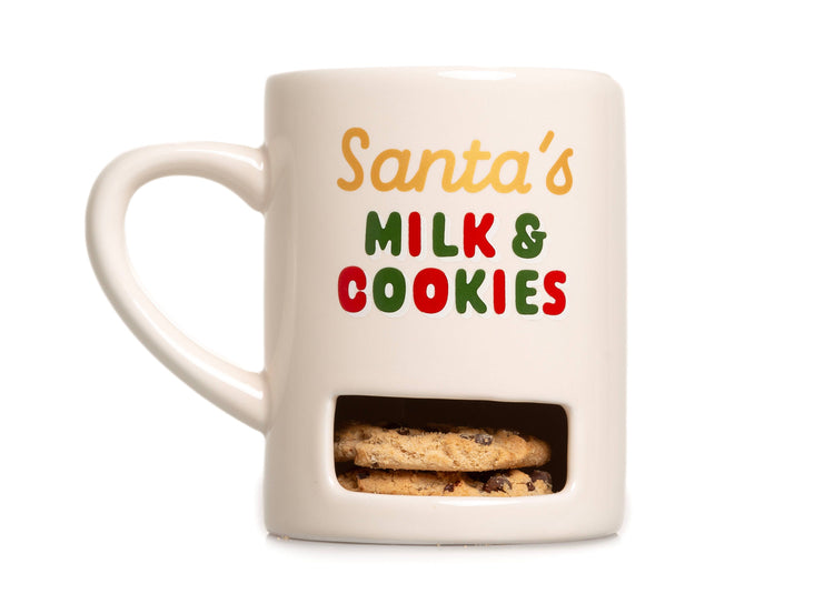 Christmas Mug with Cookie Slot, Santa's Milk & Cookies