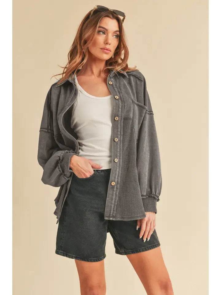 The Charcoal Campfire Shacket