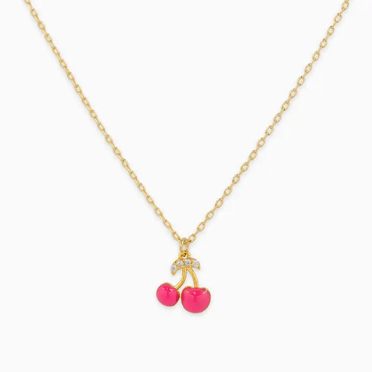 Dainty Cherry Pendant Necklace