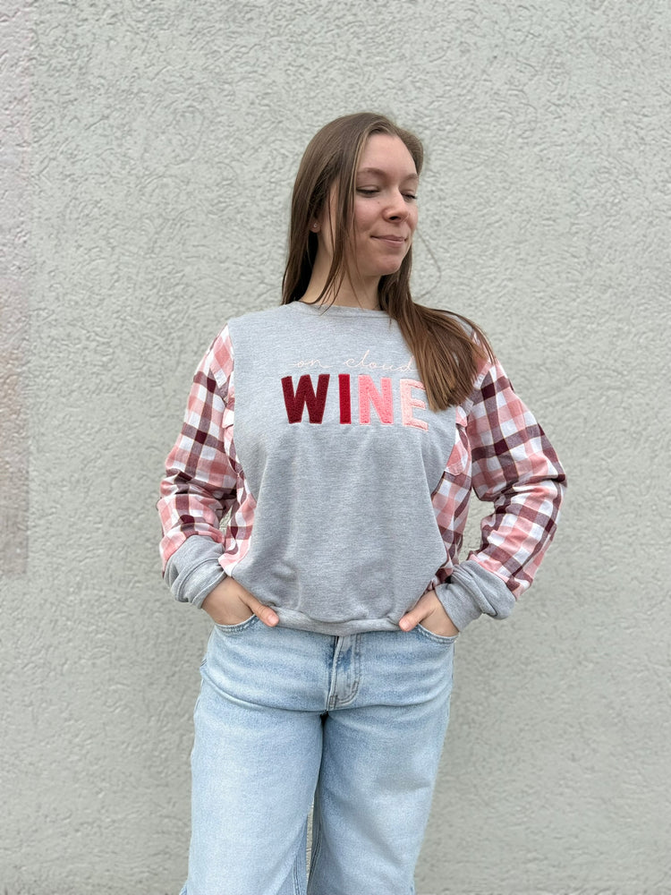 On Cloud Wine Upcycled Crewneck