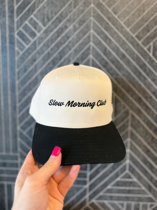 Slow Morning Club Embroidered Hat