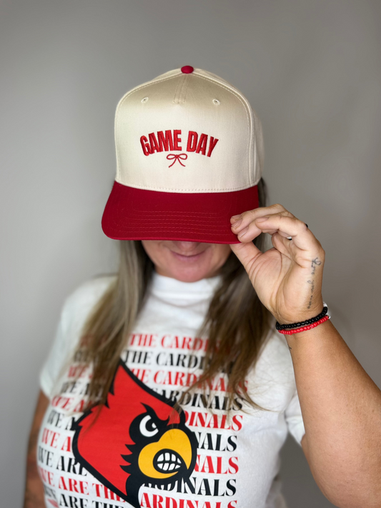 Game Day Bow Baseball Hat