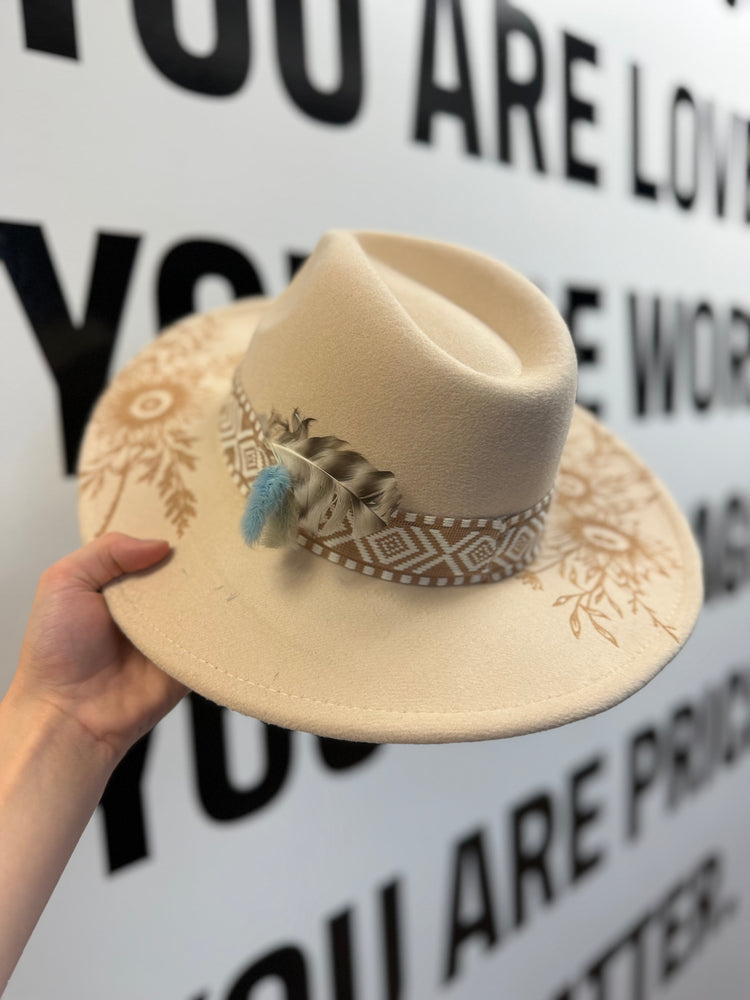 Western Boho Embroidered Hat