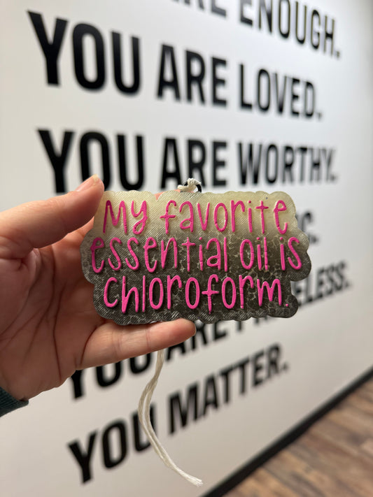 Freshies – Car & Room Air Fresheners- My Favorite Essential Oil is Chloroform-Downy