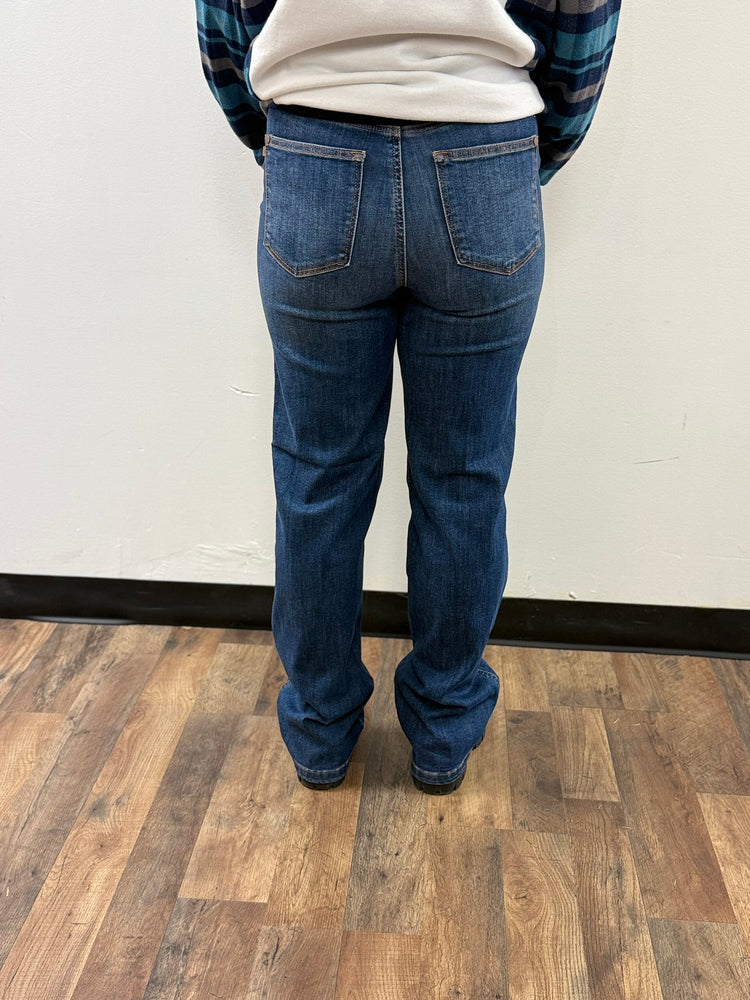 Judy Blue Tummy Control Straight Jeans- Juno