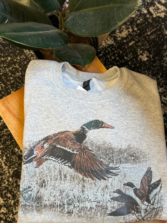 Retro Duck Scene Crewneck