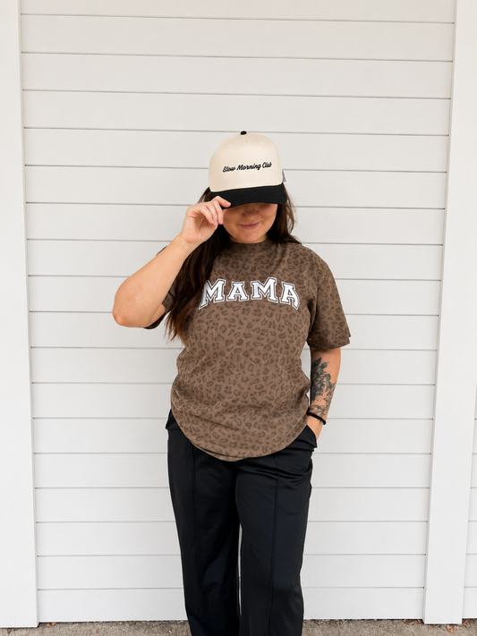 Mama Leopard Print Tee