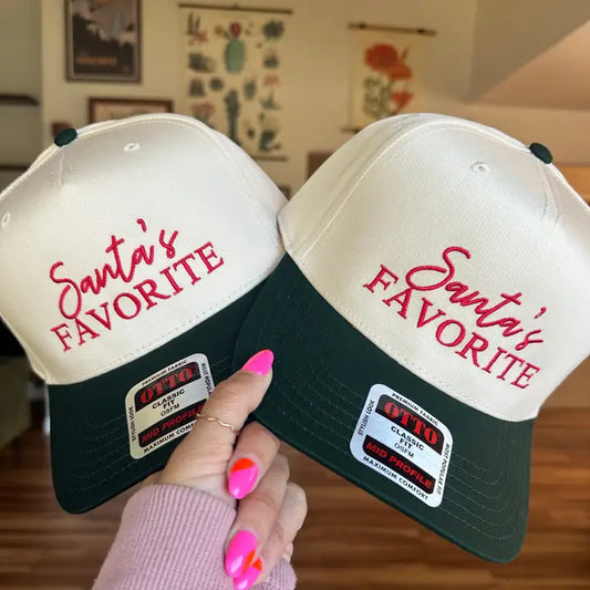 Holiday Embroidered Baseball Hats