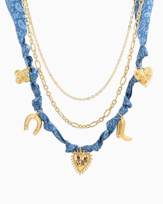 SALE Western Bandana Necklace