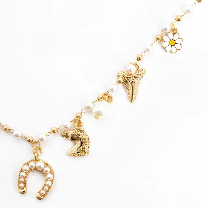 Pearls & Ponytails Western Charm Necklace