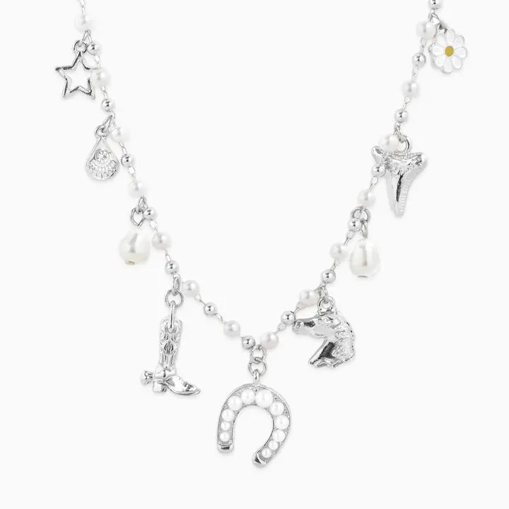 Pearls & Ponytails Western Charm Necklace