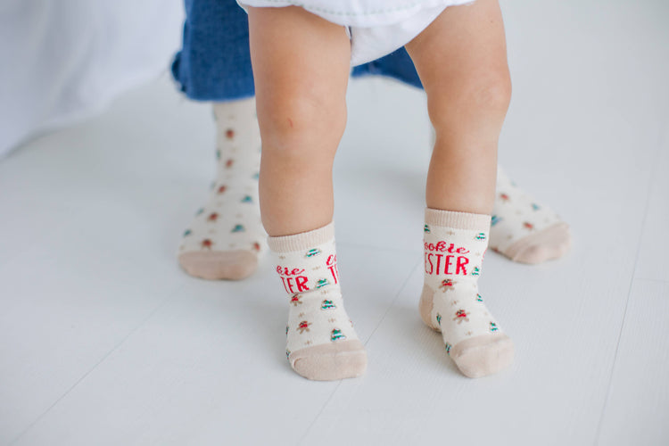 Parent & Baby Christmas Sock Set, Cookie Baker & Tester