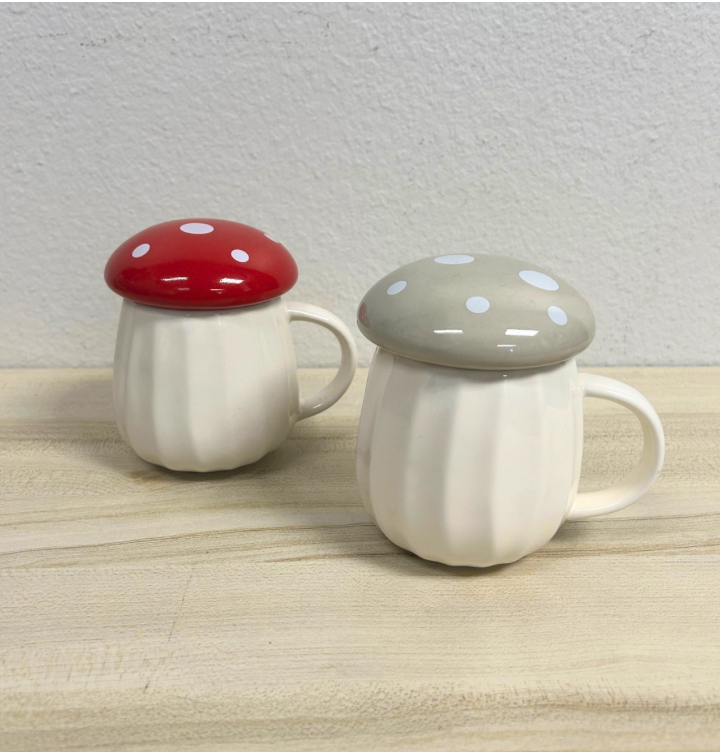 Ceramic Mug Oatmeal Wild Mushroom