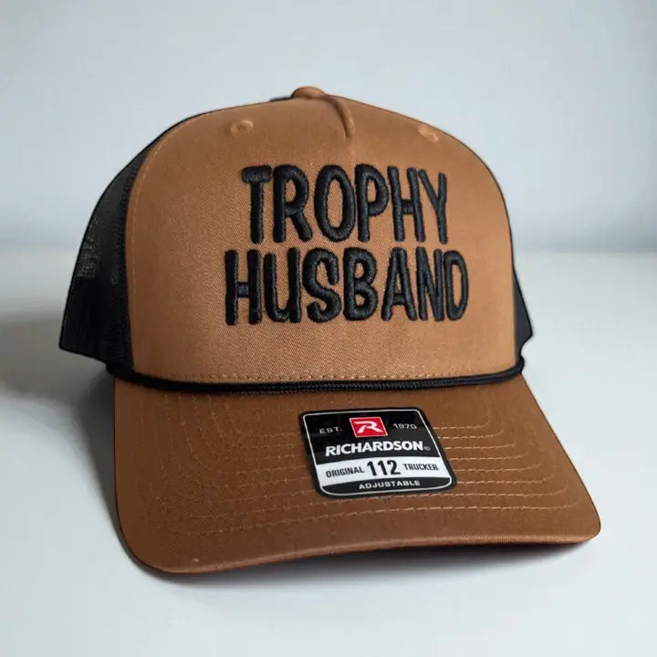 Embroidered Baseball Hats-Trophy Husband