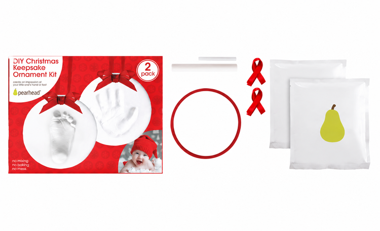 DIY Christmas Keepsake Ornament Kit | Handprint, Paw Print & Thumbprint