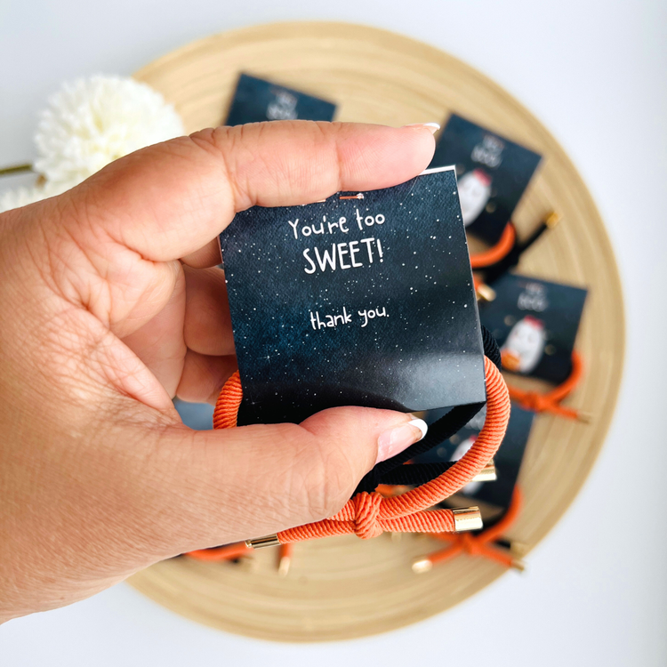 Thank You Gifts "Hey Boo!" Halloween Double Elastic Hair Tie