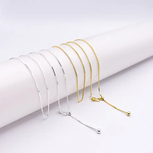 Threader Box Chain Necklace