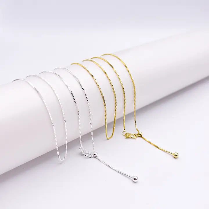 Threader Box Chain Necklace