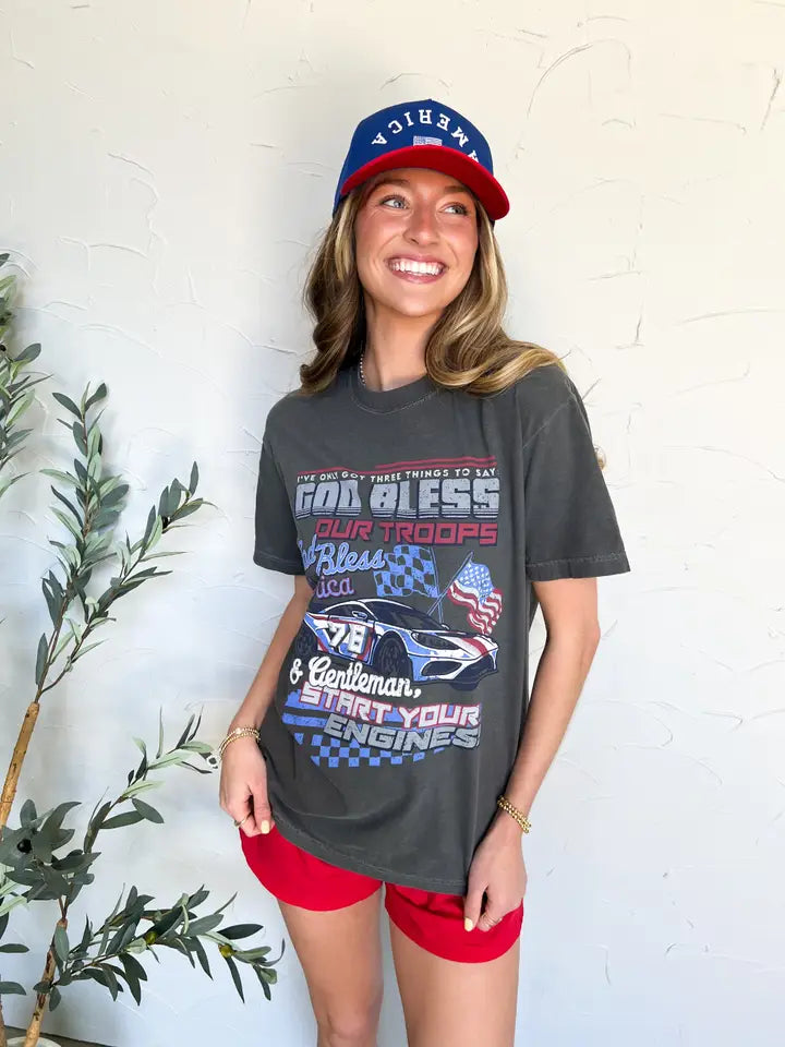 God Bless Our Troops Tee