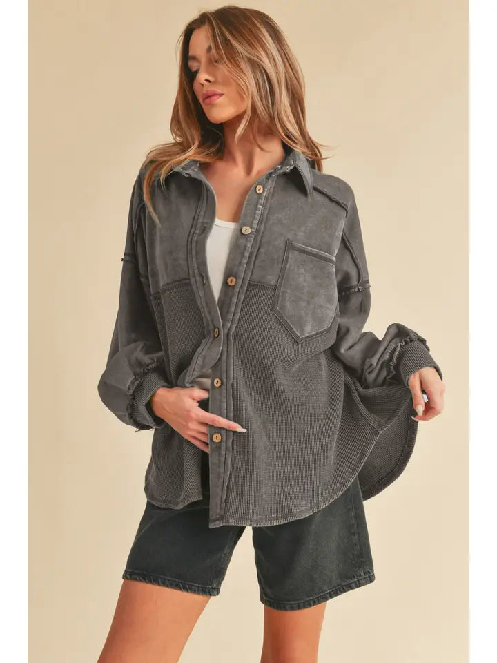 The Charcoal Campfire Shacket