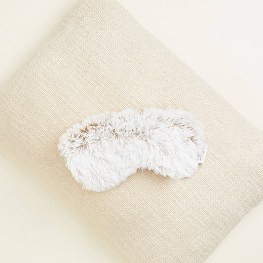 Warmies lavender-scented microwavable eye mask for warm or cool relaxation, measuring 8.5 inches.
