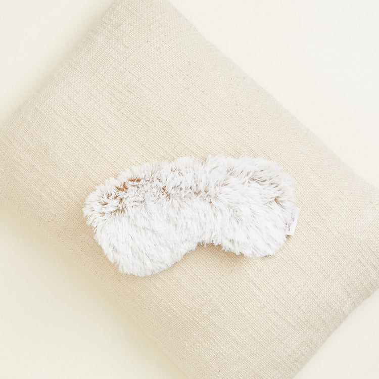 Warmies lavender-scented microwavable eye mask for warm or cool relaxation, measuring 8.5 inches.