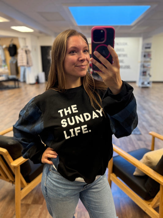 The Sunday Life Upcycled Crewneck